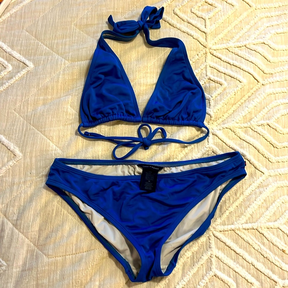 Navy string bikini - Tommy Hilfiger - medium